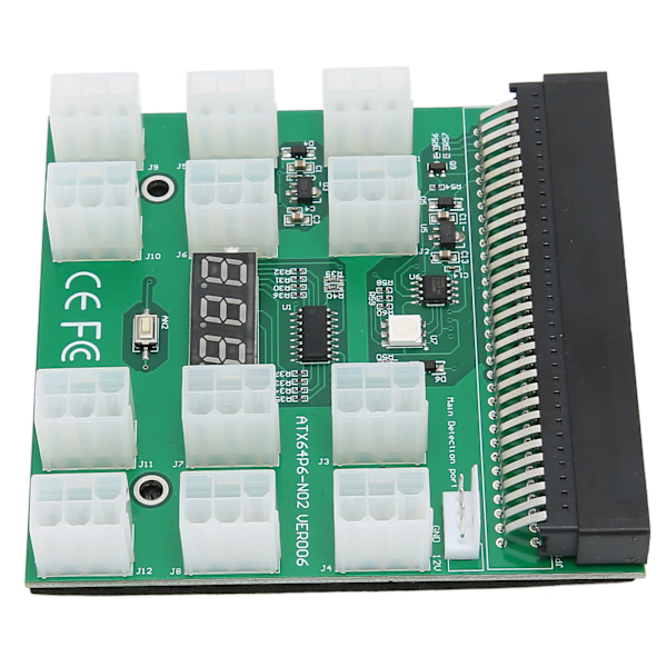 Strømkilde Breakout-kort Adapter PCB-proces Understøtter 1600W 12V 6 PIN Breakout-kort Modul med Høj Sikkerhedsydelse