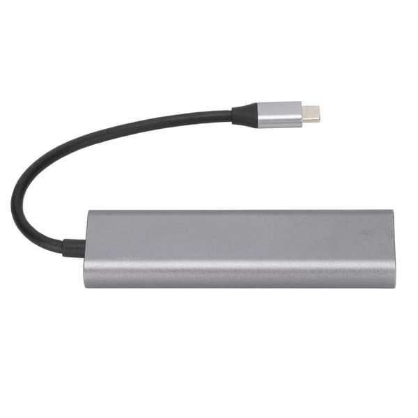 Dockningsstation 5 i 1 Typ C till USB3.0 RJ45 PD Snabb överföring Värmeavledning Expansionsdocka