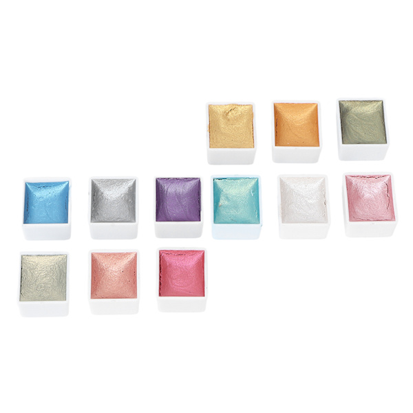 Solid Nail Watercolour set 12 väriä Pear Lized kannettava set aloittelijoille