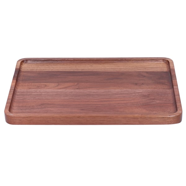 Valnød Serveringsplade Firkant Dekoration Frugt Mad Dessert Plade Bakke Træ BBQ Plade 34x23x2