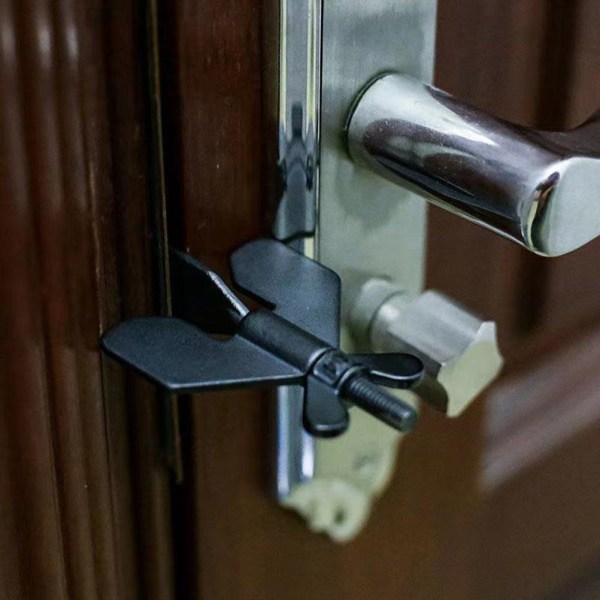 Dørlås Sikkerhedsenheder Bærbar dørlås Travel Lockdown Låse til Home Hotel School