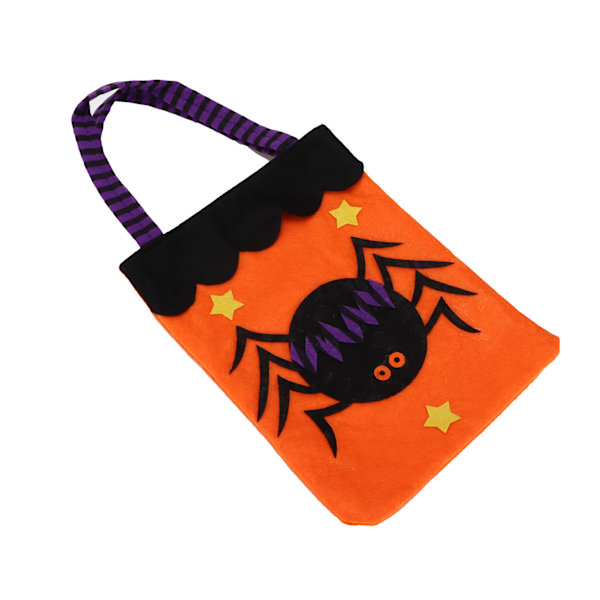 Halloween Tote Bag Gjenbrukbar Håndveske med Håndtak for Thanksgiving Fest Daglige Fornødenheter Edderkopp