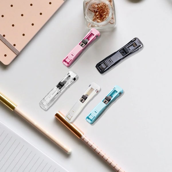 Multi-Purpose håndholdt papirclips dispenser - tidsbesparende og holdbar Milky White