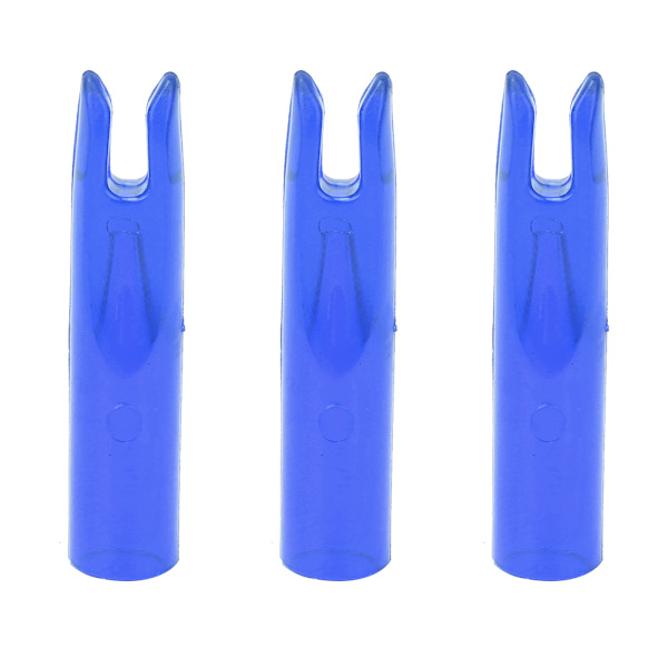 50st Bärbar plastbågepil Nock Insert Tail Bågskyttetillbehör för 6mm skaftblå