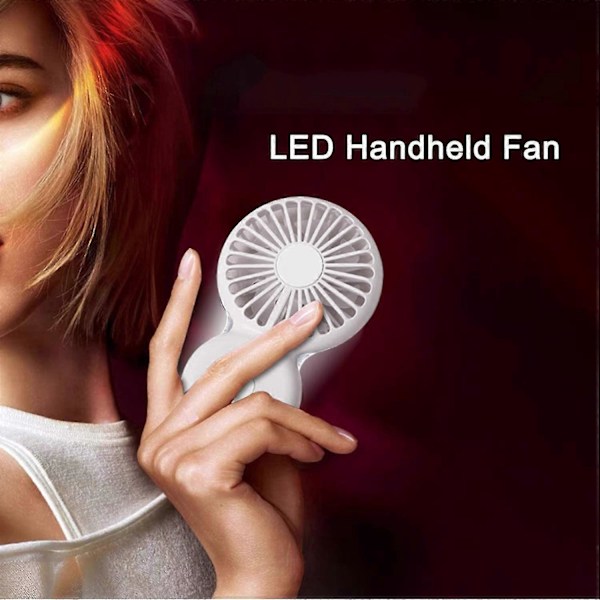 Nya produkter In ,personlig Mini Handhållen Fläkt, Portabel Usb Mini Halsbandsfläkt Med Led Nattlampor