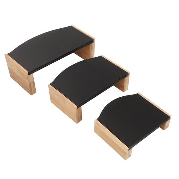 3 Stykker Smykke Display Stand Sæt Smykke Display Risers til Øreringe Ringe Halskæder Armbånd