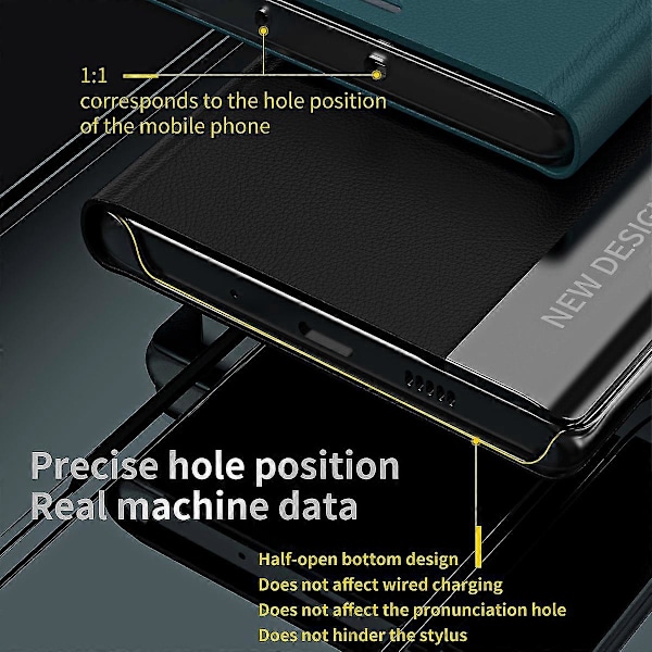 For Honor X9a 5G/Magic5 Lite 5G Elektroplettering PU Læder Flip Stand Telefon Cover Case Sort