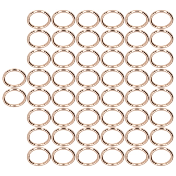 50 stk. metalringe 20x3mm jern elektroplettet robust holdbar bred anvendelse udsøgte o-ringe guld