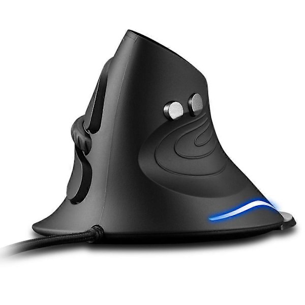 Trådløs mus, 2,4 GHz Ergonomisk Vertikal Mus, 6 Knapper, Avtakbar Håndleddsstøtte, Justerbar DPI USB Optisk Mus, Trådløs Mus for PC, Laptop