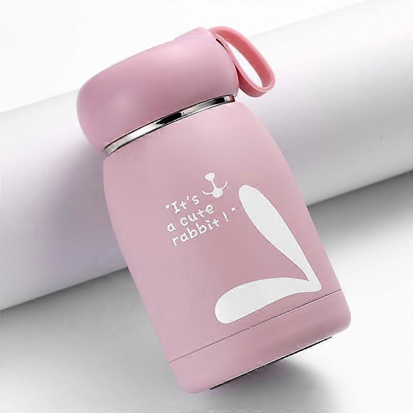 Pink vandflaske til børn, 320 ml rustfri stål isoleret vandflaske med LED temperaturdisplay, BPA-fri smart isoleret kop, velegnet til rejser