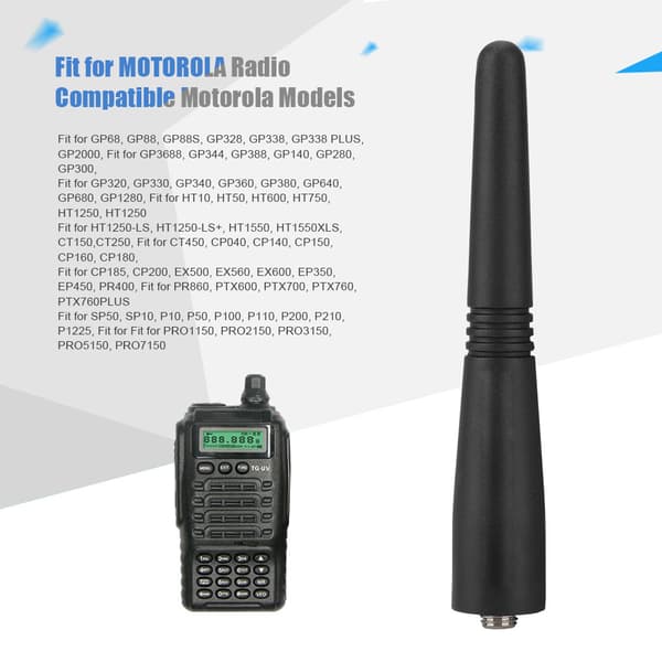 GP340 VHF 136-174MHz 3,5 tommer antenne, der passer til MOTOROLA radio