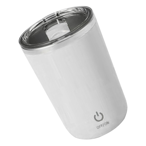 350 ml automatisk magnetisk omrörningsmugg tvättbar omrörningskaffemugg med rostfritt stål innerfoder för mjölk