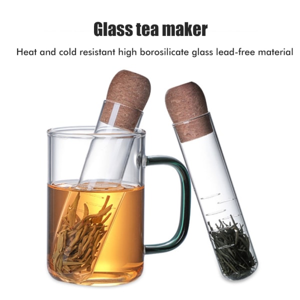 Te Infuser Värmebeständig tesil i glas Transparent tekoppssil