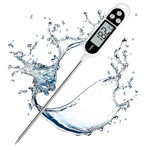 Dww-Termometer Kjøkken, Digitalt Termometer med Lang Probe, Øyeblikkelig Avlesning Matlagingstermometer, Kjøtttermometer for Mat, Kjøtt
