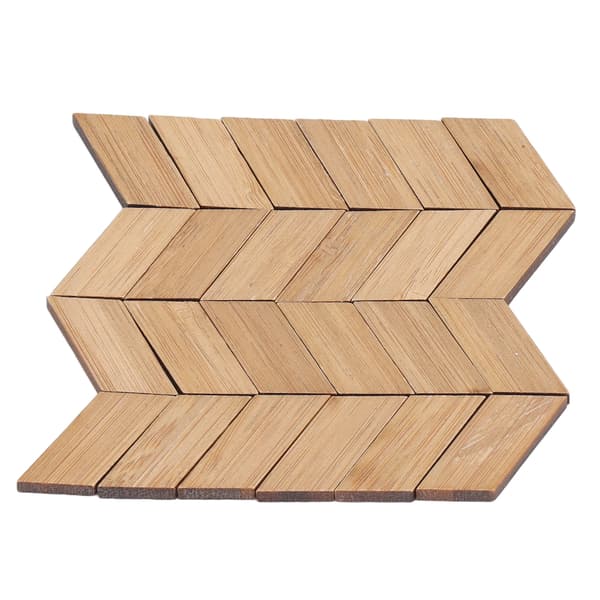 1/12 Dockhusgolv Verklighetstrogen Dekorativ DIY Montering Bambu Miniatyrgolvbräda för Sovrum Vardagsrum 24st