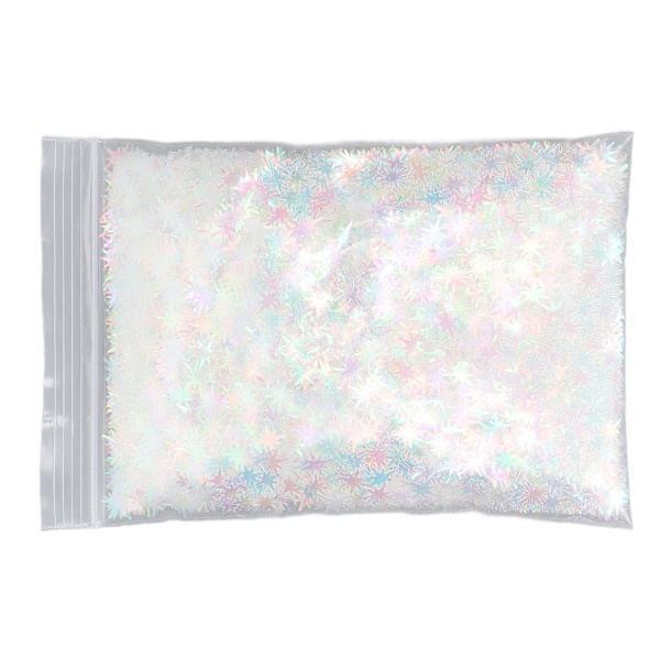 Nagelglitter paljetter Hemsalong Gör-det-själv färgglada glänsande nail art Palliette Flakes Dekorationer 1,8 oz