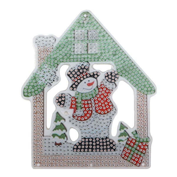 Rhinestone-målning söt levande jultema hänge avkopplande DIY heminredning