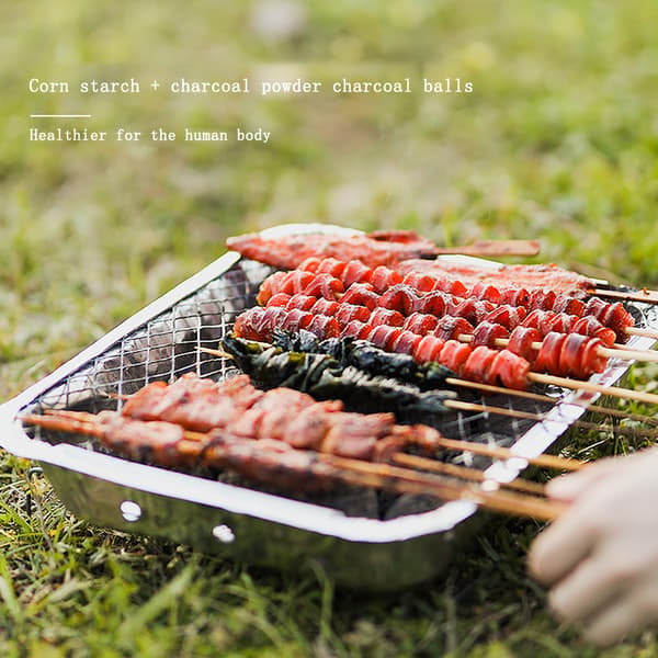 Engangsgrill Røykfri Piknik Kull Mini Engangsgrill