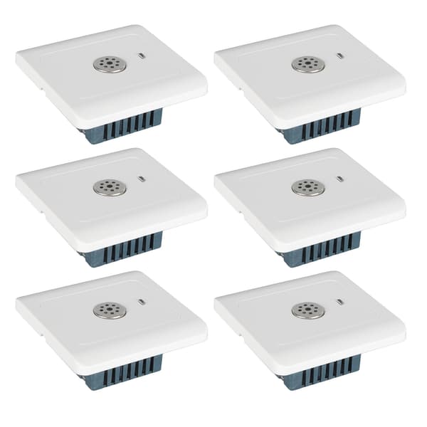 8 stk. skjult lydkontrollbryter lyskontrollpanel for hjemmekontor 250V 10A