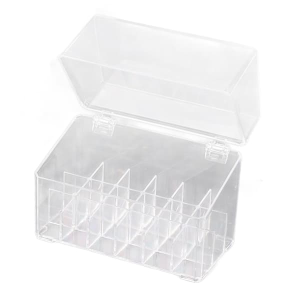 18 Gitre Akryl Læbestift Display Holder Læbepomade Kosmetik Opbevaringsboks Organizer Makeup Værktøj