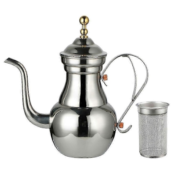 Handbryggningskaffekanna med lång pip Mellanösternstil Tekanna Kaffekanna (1,5L)