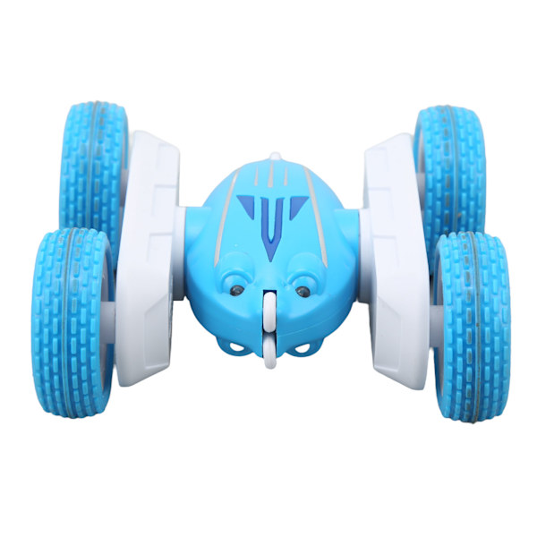 2,4 GHz Stunt RC Bil 360° Rotation Anti Kollision Fjernbetjening Elektrisk Mini Dobbeltsidet Stunt Bil Blå
