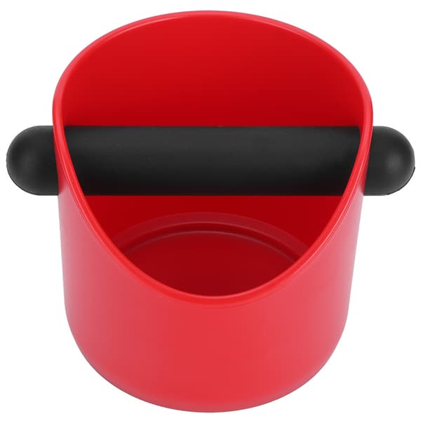 Minikaffebehållare Halkfri Rak Port Hushållsslipbehållare Knock Bin Box (Röd)