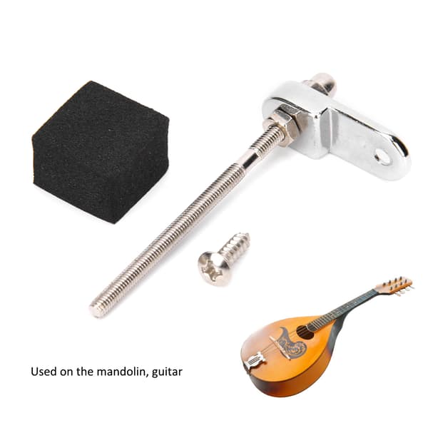 Mandolin Plektrumskydd Monteringsfäste Gitarr Svart Svampdyna Musikinstrument Tillbehör