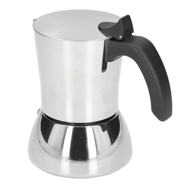 Moka-kanna i rostfritt stål av livsmedelskvalitet, kompakt, bärbar, praktisk, tidsbesparande, gör-det-själv-verktyg för kaffetillverkning
