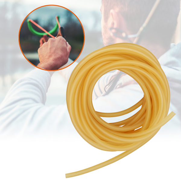 1 / 3 / 5M Naturligt latex slangbellor rör elastiskt mjukt rörband för jaktskytte (3m)