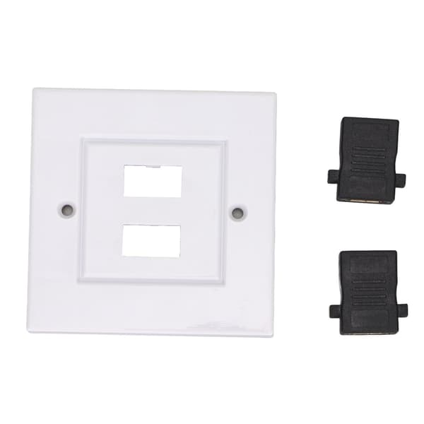 2-ports HD Multimedia Interface Vægpanel HD Multimedia Interface Stikpanel Kabeludvidelseskobling