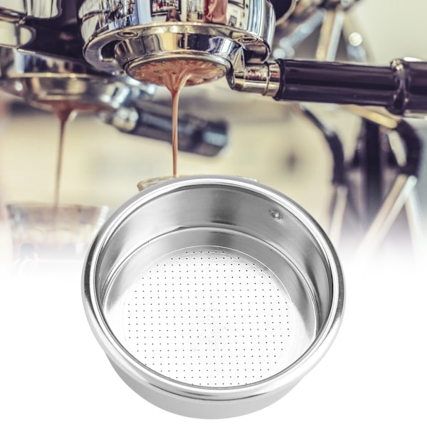 58 mm enkeltlags filterkurv i rustfritt stål til kaffemaskin
