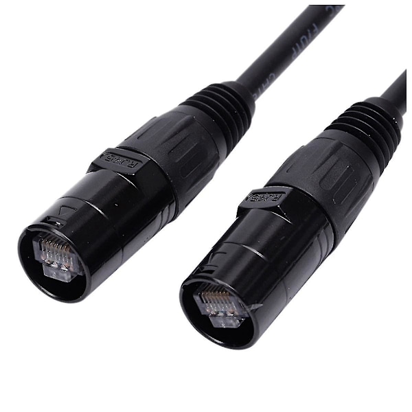 CAT6 Ethercon Kabel EtherCON-Kompatibel RJ45-kontakt for Studiooppsett, Turné, Scene Produksjon, Konserter 2 Meter-B10