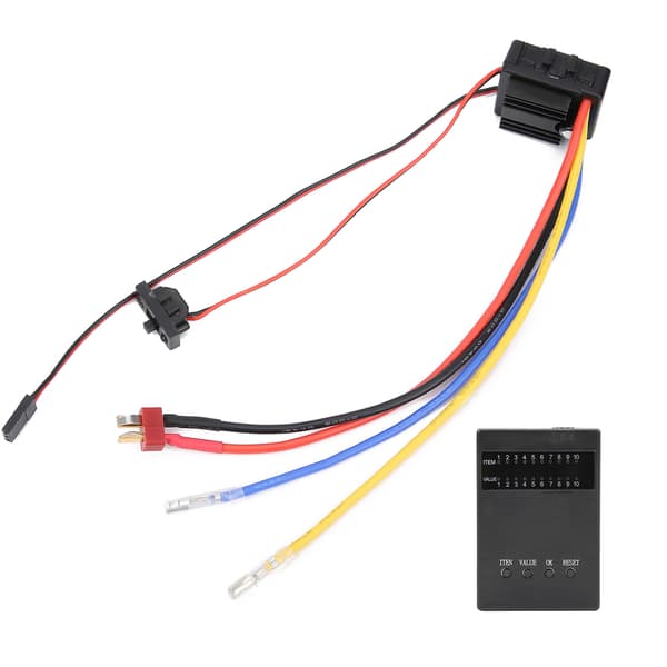 Børstet 80A Elektronisk Hastighedsregulator med Programkort til 1/8/ 1/10 Fjernstyret Bil