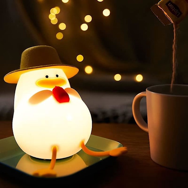 Sød LED Natlampe til Børn Sengbord Lampe Blød Silikon Design til Drenge og Piger Lillebørns Værelse Dekoration