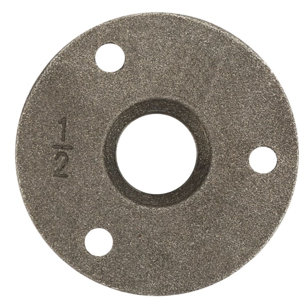 10 stk Legering/ Støpejern 3 hull 65 mm DN15 Flensrør Base Gjenger Gulvflens (Støpejern)