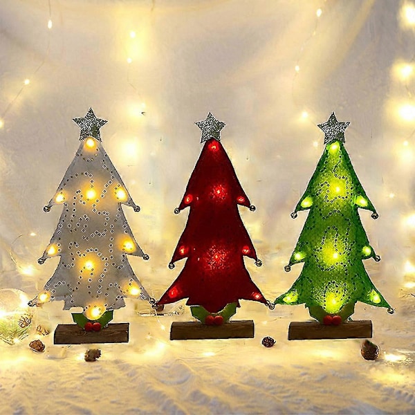 Bordplate LED Juletre, Lysende Juletre for Skrivebord