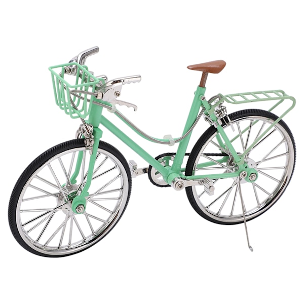 Mini cykelmodel simulering baseret design holdbar legering lysegrøn iøjnefaldende flot indretning cykel legetøj
