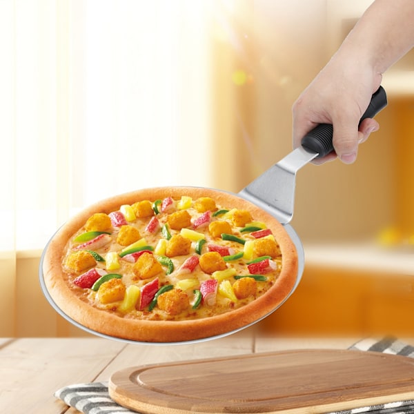 10 tuuman pyöreä ruostumattomasta teräksestä valmistettu pizzalapio, leivonta- ja keittiötarvikkeet, leivonnaistyökalut, 10 tuuman pizzalapio (pyöreä)