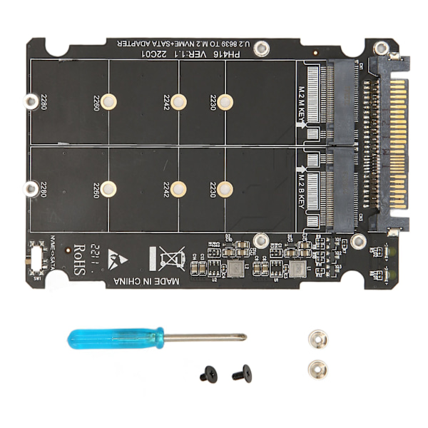 NVME U.2 til Combo NGFF M.2 SATA PCIe SSD-adapter 40 Gbps stabil drift SFF8639 SSD-adapter til bundkort