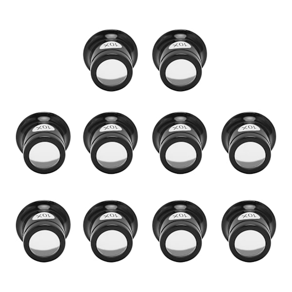 10ST 10X urmakare Lupp Yrke Optisk lins Bärbar Juvelerare Lupp 10X Okular för watch Bildsmycken