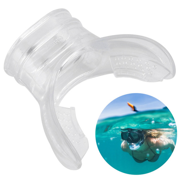 Läpinäkyvä PVC Professional Scuba Diving Standard Bite -suukappale