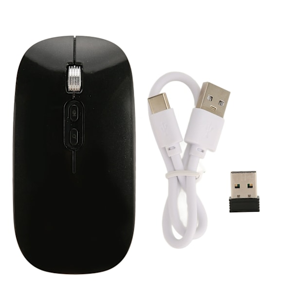 Stemmestyrt mus 2.4G BT-tilkobling Dual Mode 28 språk støttet Smart mus for Win for OS X