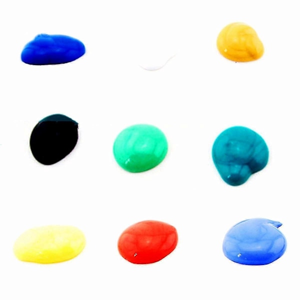 Giftfri Glassmaling Sett - 12 Fargetuber 12ml - Pigment Kunstsett for Tegning