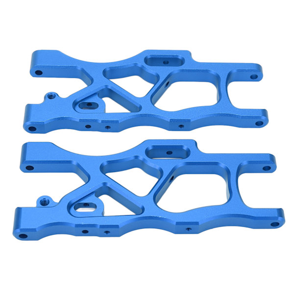 1 par aluminiumlegering RC bil bakre fållarm metall nedre svingarm RC bil uppgraderingsdel för ARRMA MOJAVE 6S 1/7 blå