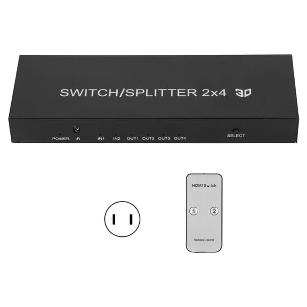 HD Multimedia Interface 2.0 Switch 2 ind 4 ud UHD 4K HD Multimedia Interface Switcher til PS4US stik