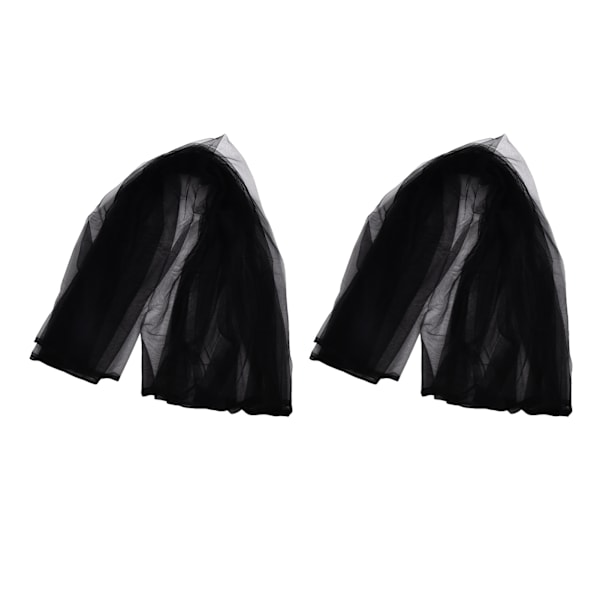 2 stk Tulle Elegant Stil Lyse Farger Komfortabel Lett Vekt Bryllup Dekorative Tilbehør for BursdagSvart