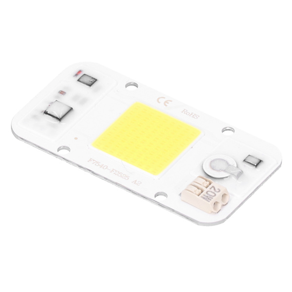 20W/30W/50W 220V LED COB Chip-lamppanel Svetsfri vitt varmt ljus fullt spektrum (vitt ljus 20W)