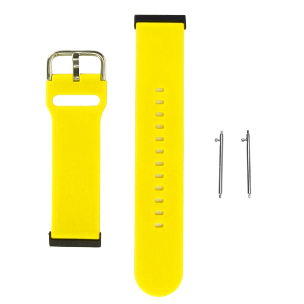 Silikone Smartwatch-bånd Justerbar erstatningsurrem, tilbehør til Suunto7 Yellow