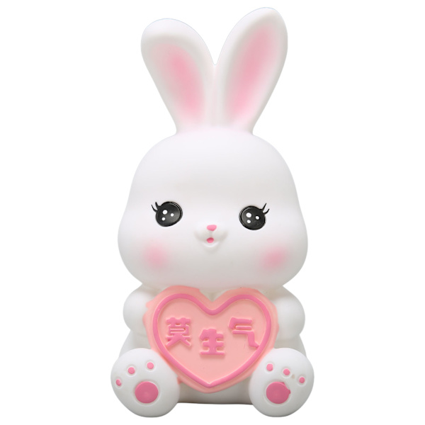Rabbit Piggy Bank Söt splitterfri myntbank Bitrthday Present för hem sovrum dekoration